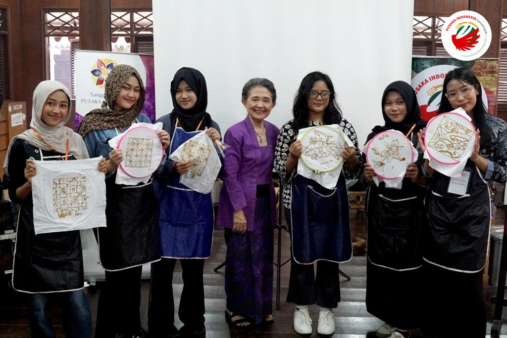 Hasil karya mencanting batik peserta workshop