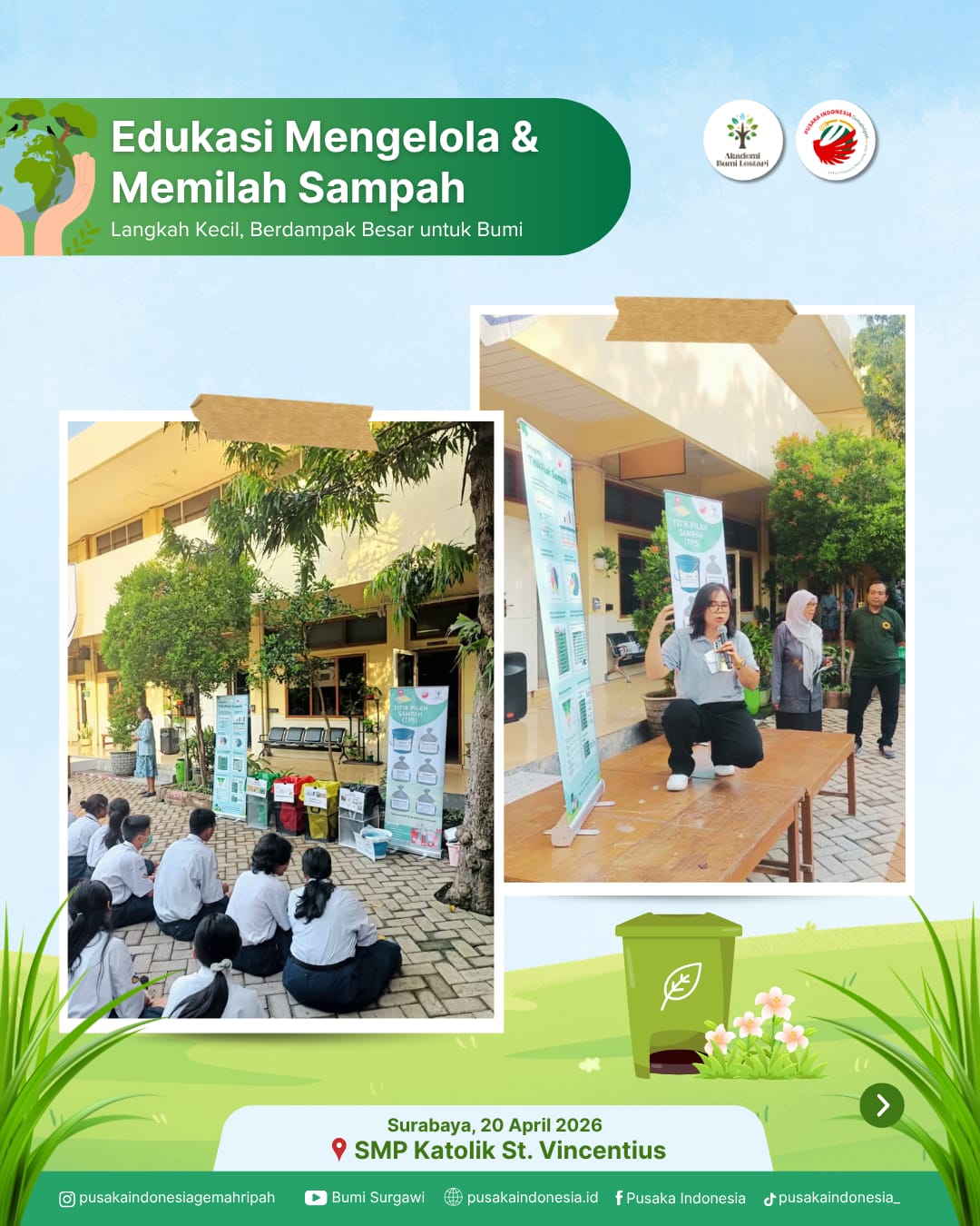 edukasi mengelola dan memilah sampah