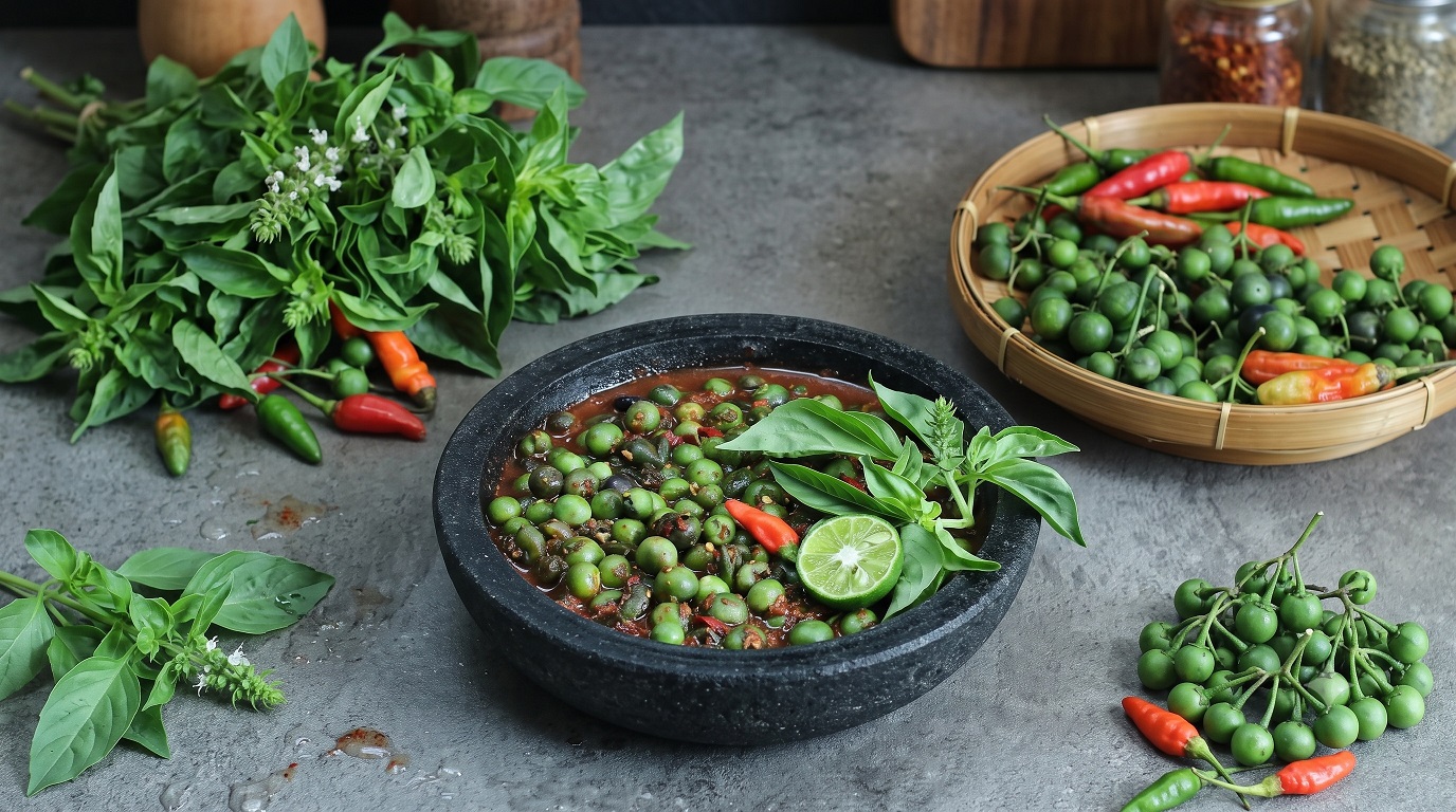 Karedok Leunca, makanan khas Jawa Barat