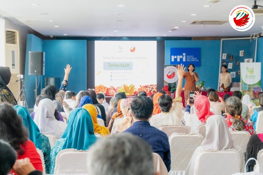 Suasana demo jamu yang dihadiri sebanyak 121 orang peserta
