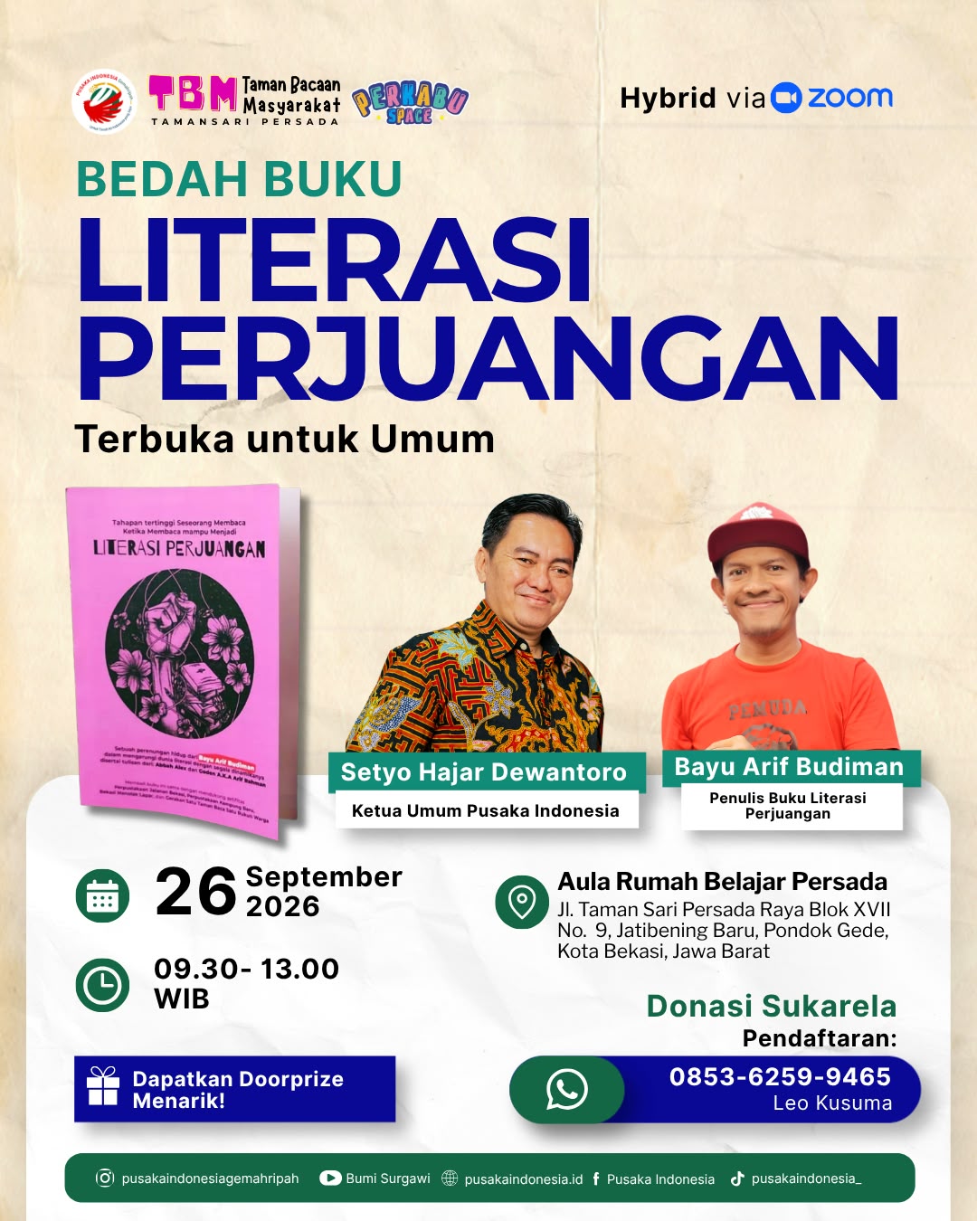 Bedah Buku Literasi Perjuangan