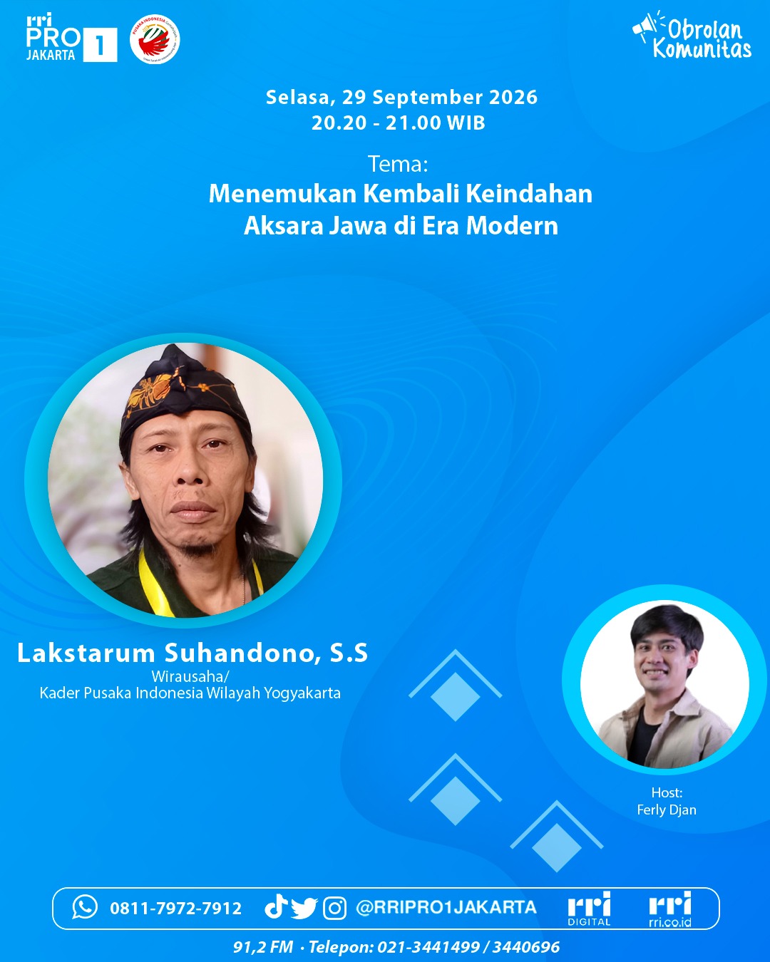 Obrolan Komunitas - Menemukan Kembali Keindahan Aksara Jawa di Era Modern