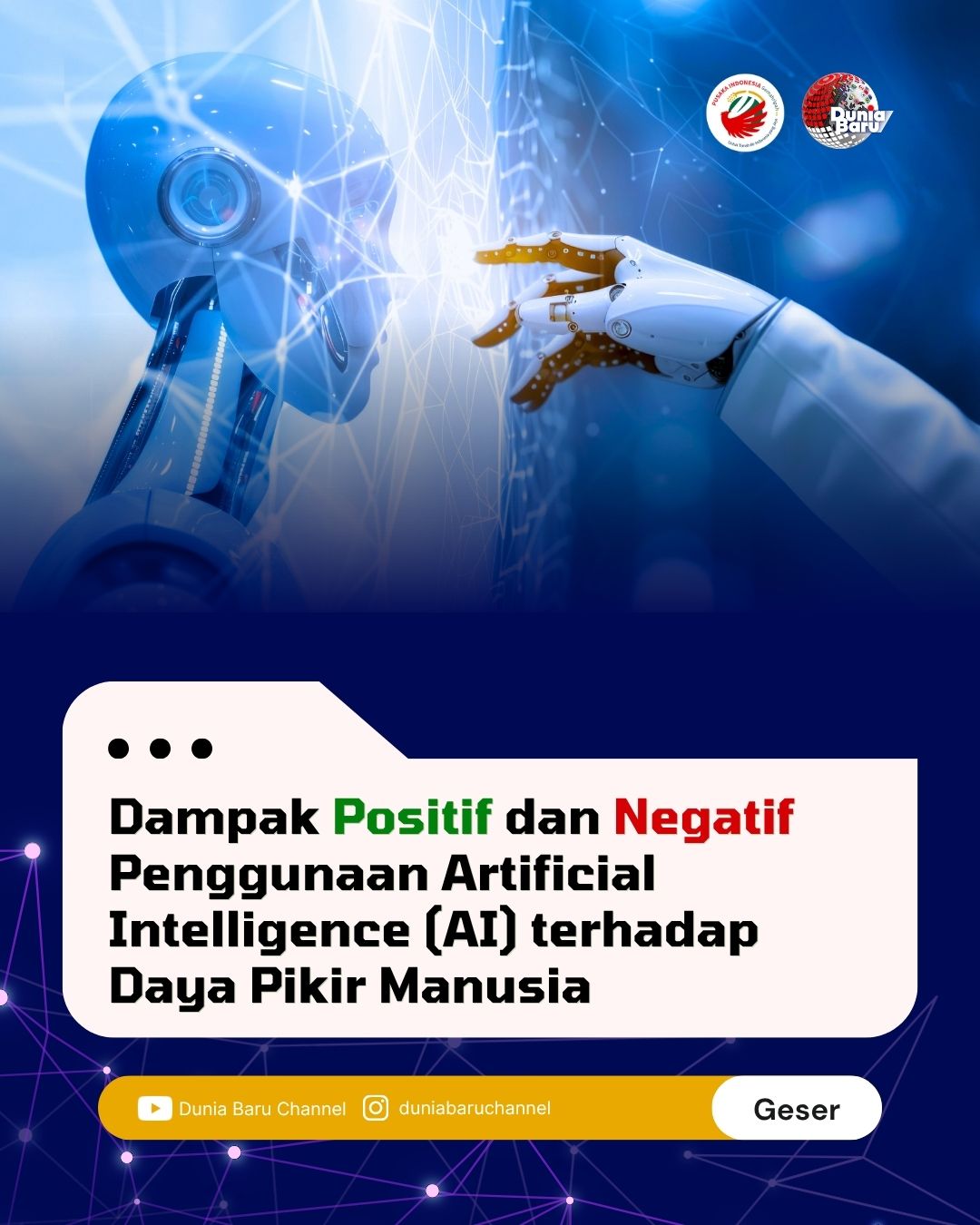Slide 1 - Dampak positif dan negatif AI