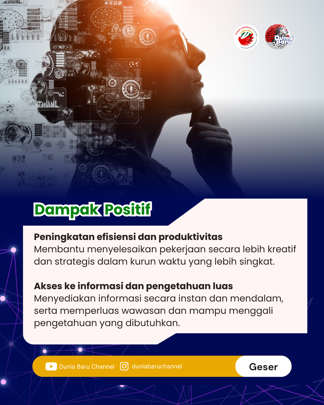 Slide 2 - Dampak positif dan negatif AI