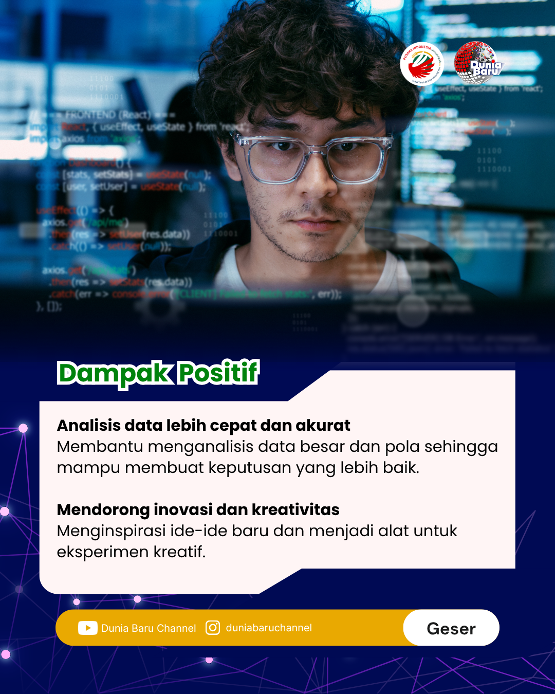 Slide 3 - Dampak positif dan negatif AI