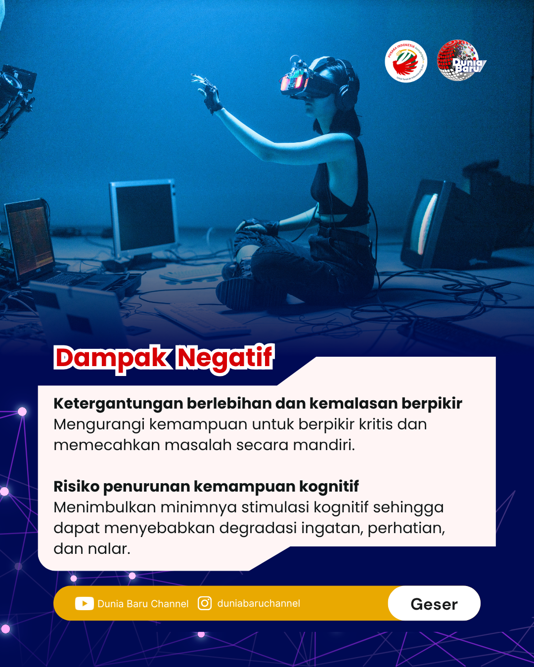 Slide 4 - Dampak positif dan negatif AI
