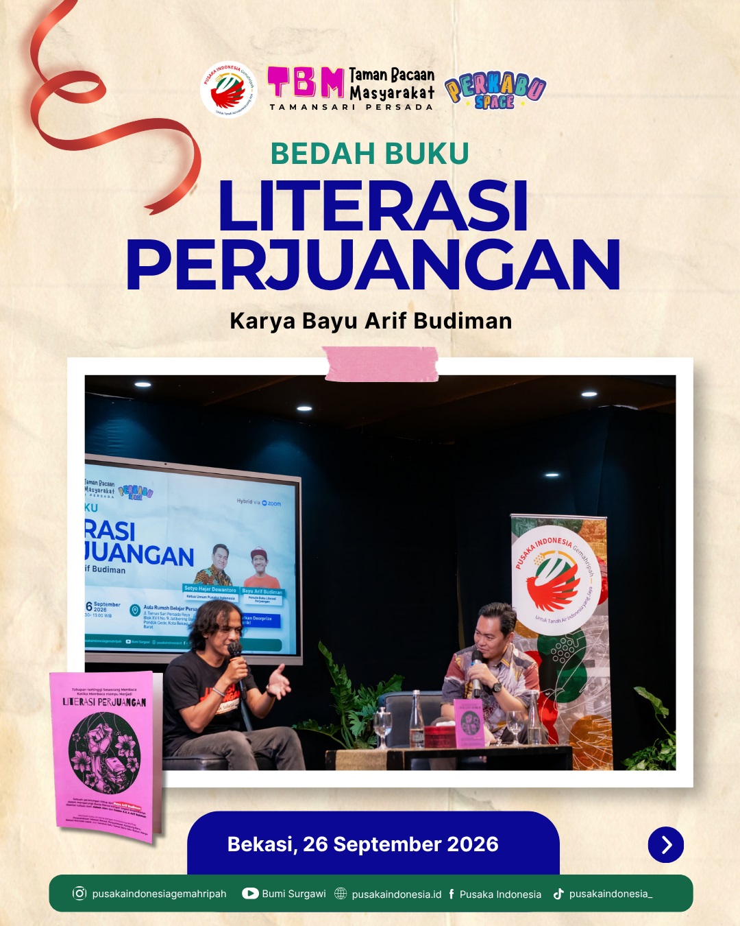 Bedah Buku Literasi Perjuangan _ Cover