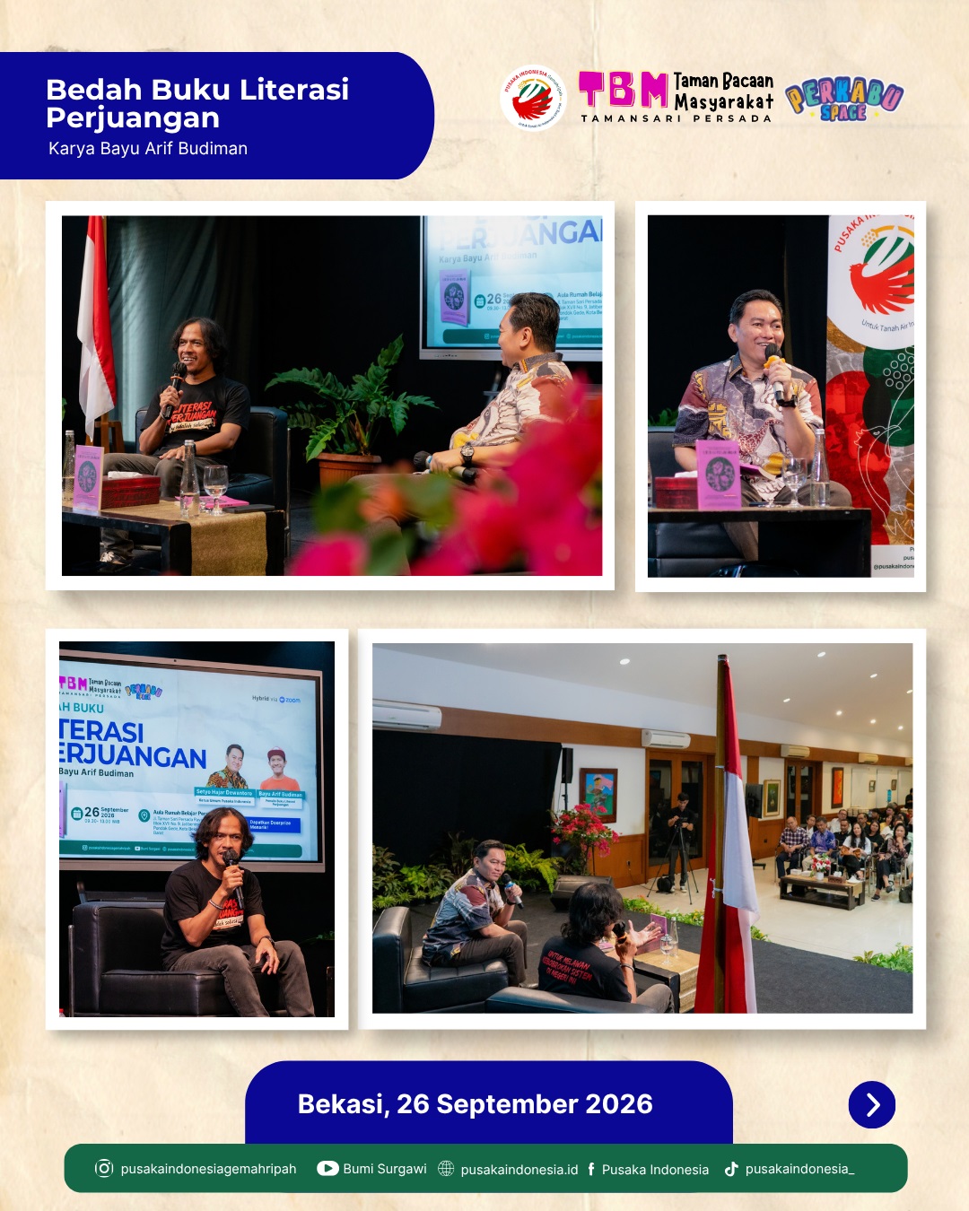 01 Bedah Buku Literasi Perjuangan _ Sharing Bayu Arif Budiman
