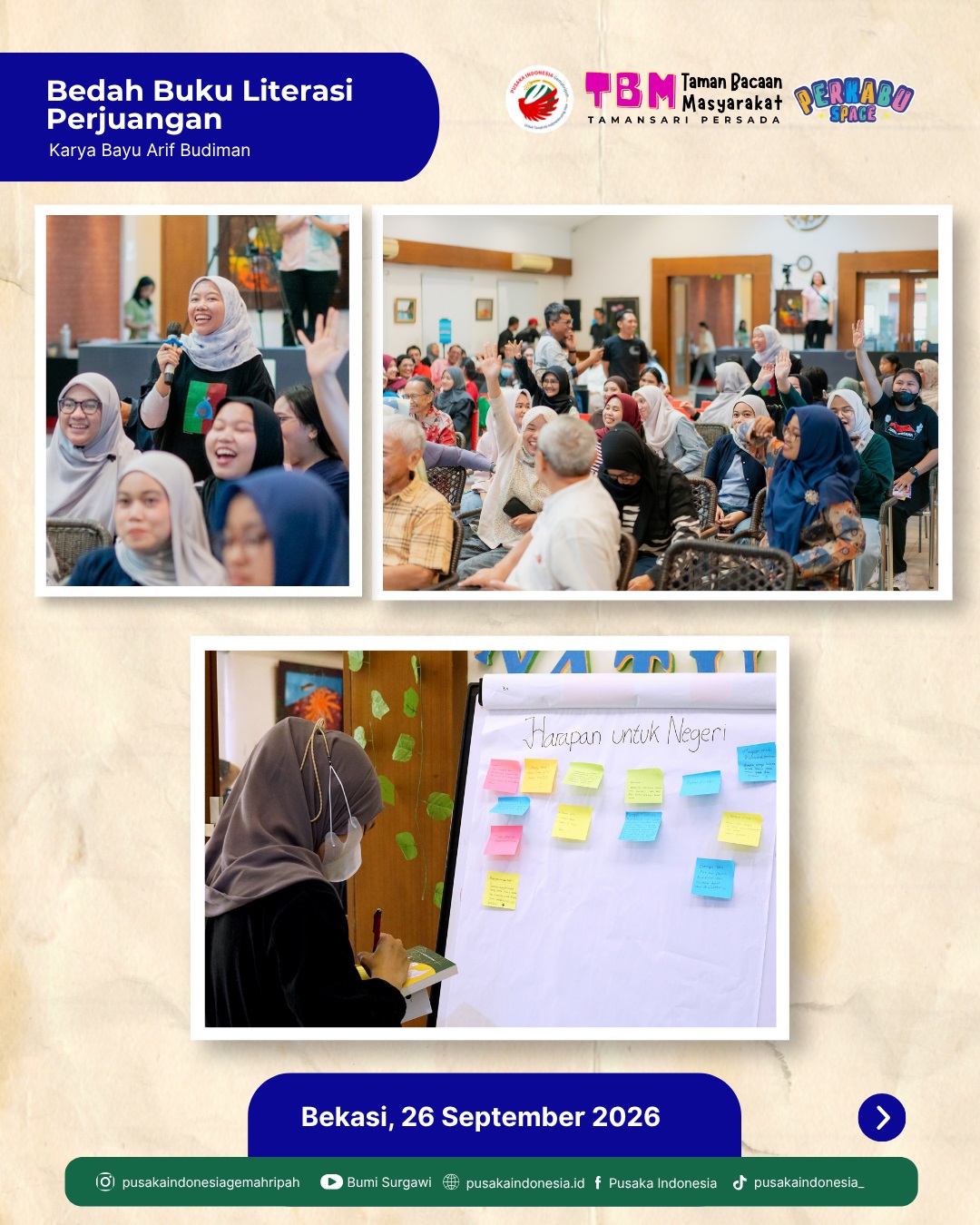 04 Bedah Buku Literasi Perjuangan _ Antusias Peserta