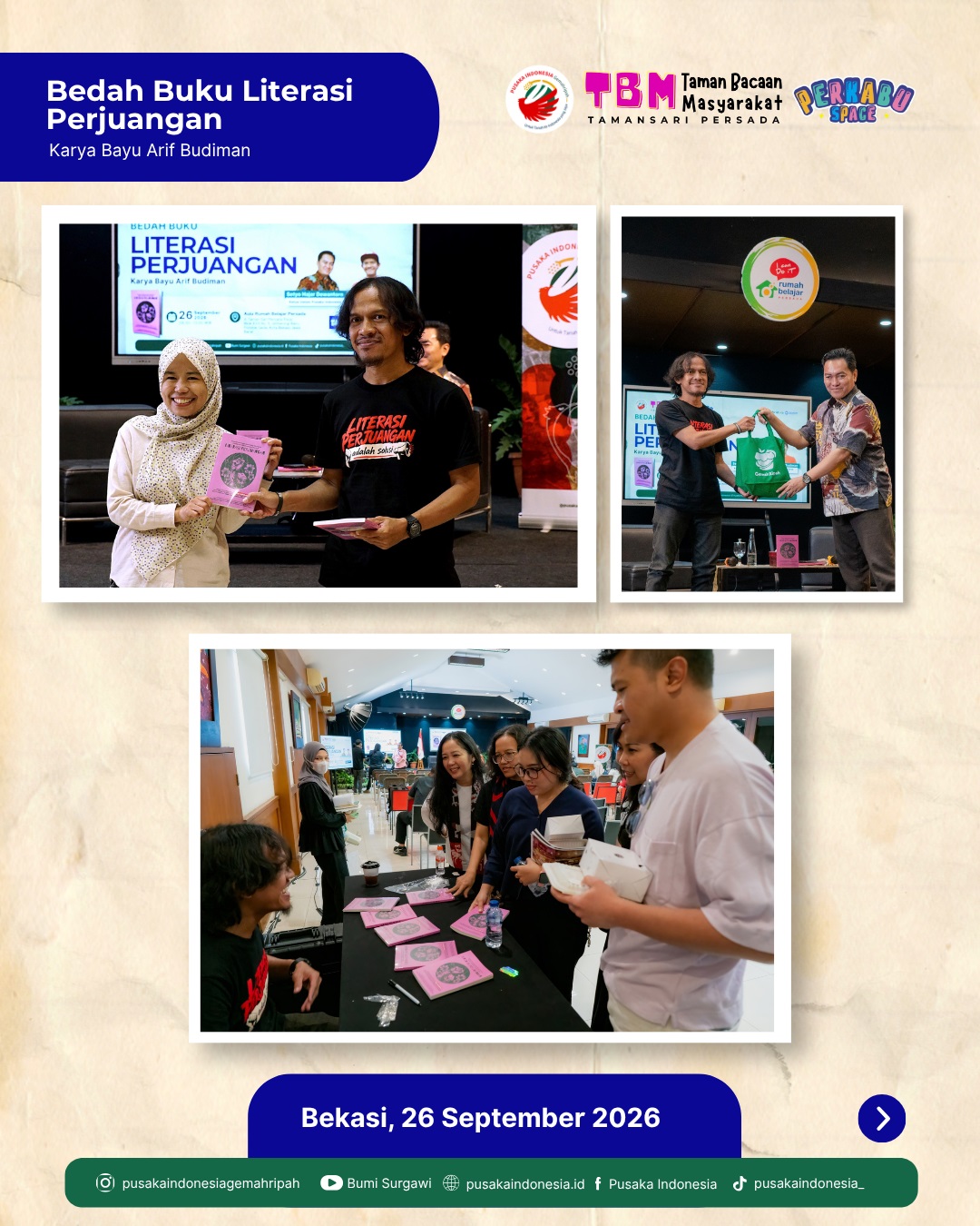 05 Bedah Buku Literasi Perjuangan _ Book Signing