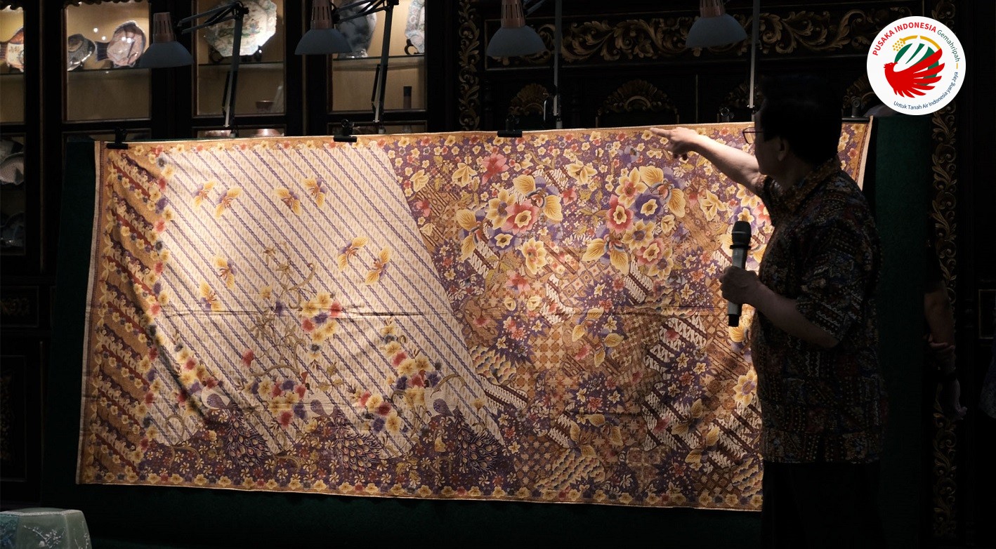 Batik motif Flora salah satu koleksi batik milik Hartono Sumarsono, seorang kolektor batik di Jakarta