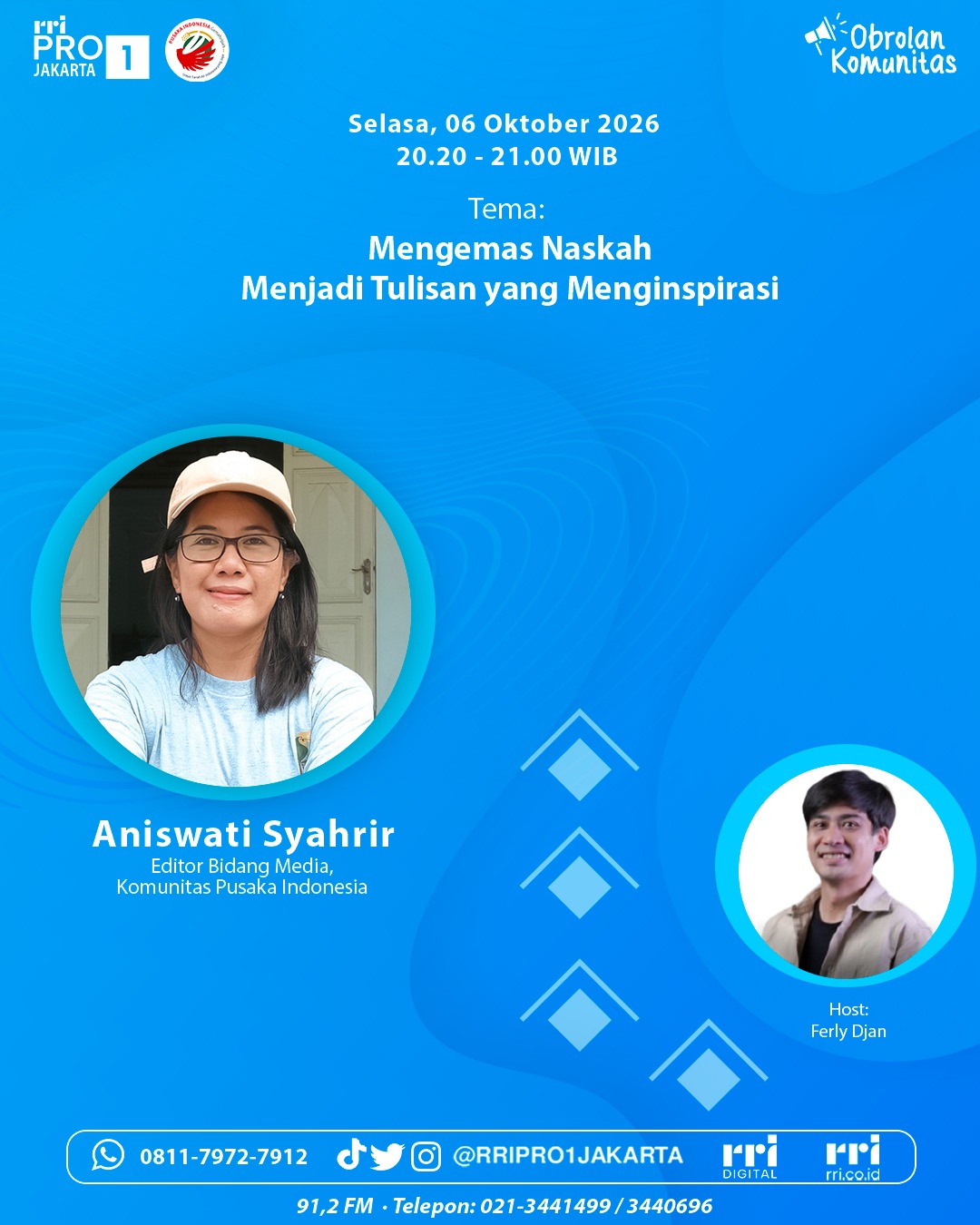 Obrolan Komunitas - Mengemas Naskah Menjadi Tulisan yang Menginspirasi