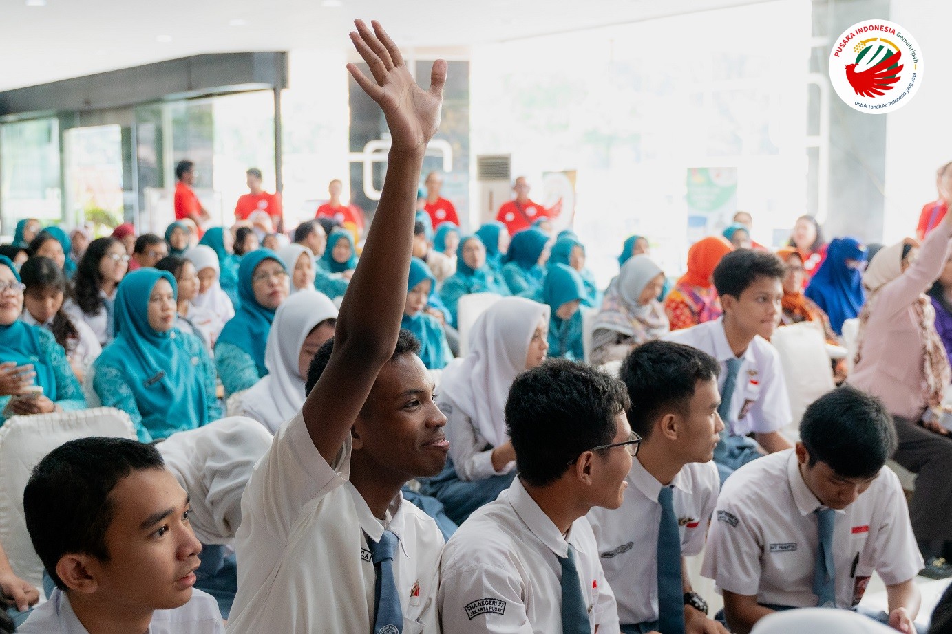 Pelajar dari berbagai sekolah mengikuti materi yang disampaikan Pusaka Indonesia pada event GitaFest RRI 2026