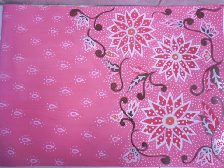 Motif batik bunga krisan (sumber foto: pinterest)