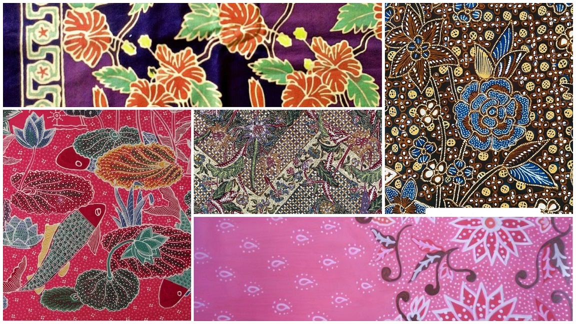 ragam hias motif batik flora (sumber foto: pinterest)